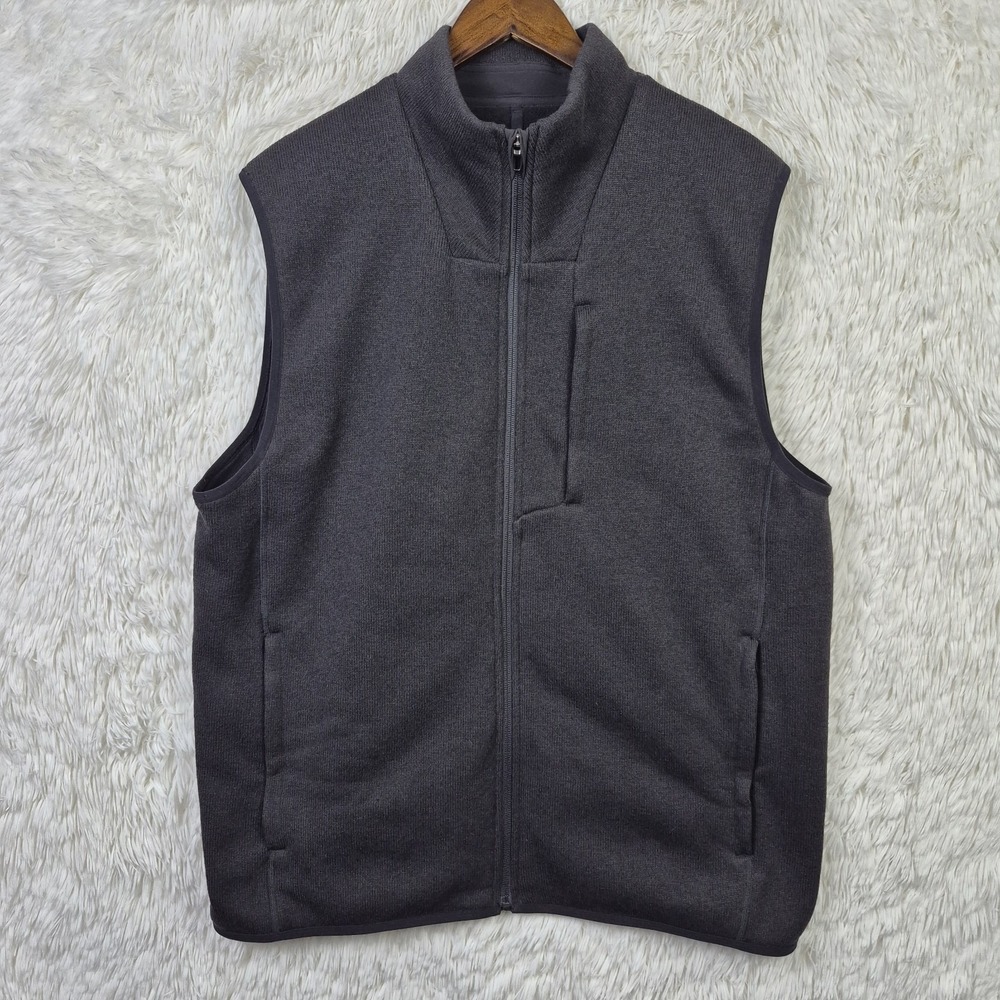 Lululemon Sojourn Knit Vest Black Men's XL Outdoor Hiking Gorpcore LM3FALS